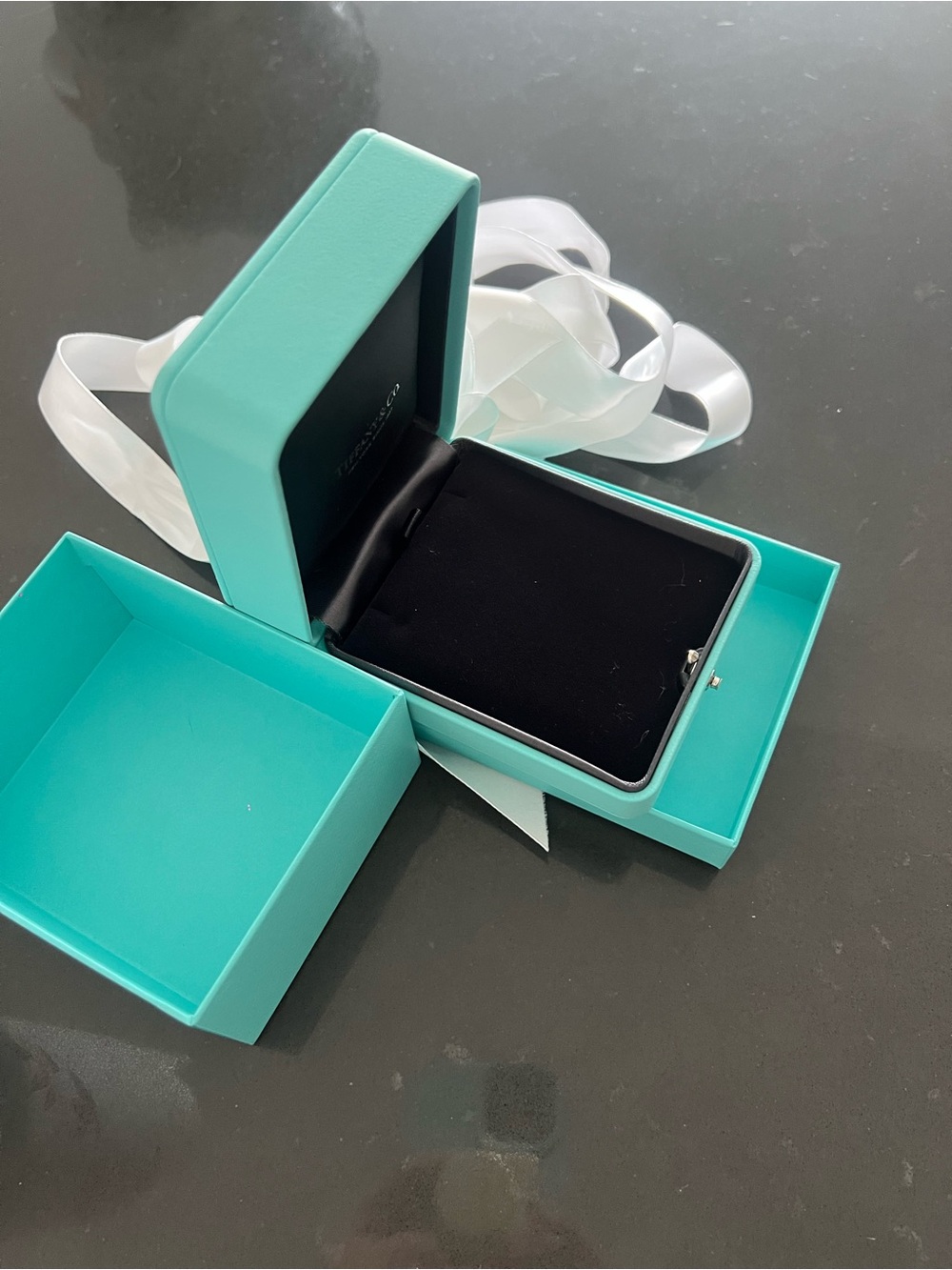 Tiffany & Co. Blue Jewelry Earring Box
